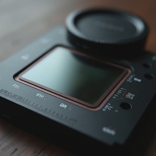 Close-up comparison of a full-frame sensor and an APS-C sensor inside a camera mount.