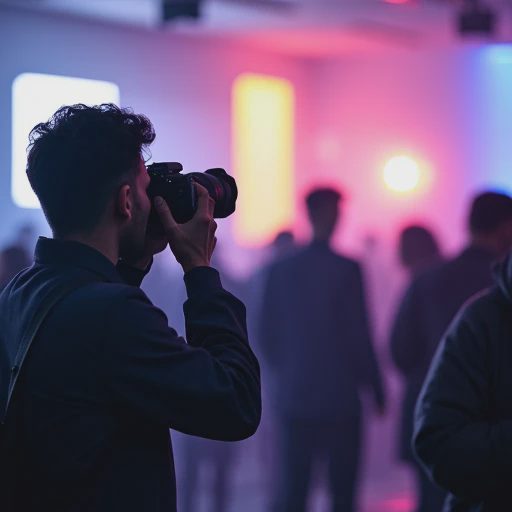 A challenging low-light event photography shot showing visible digital noise.
