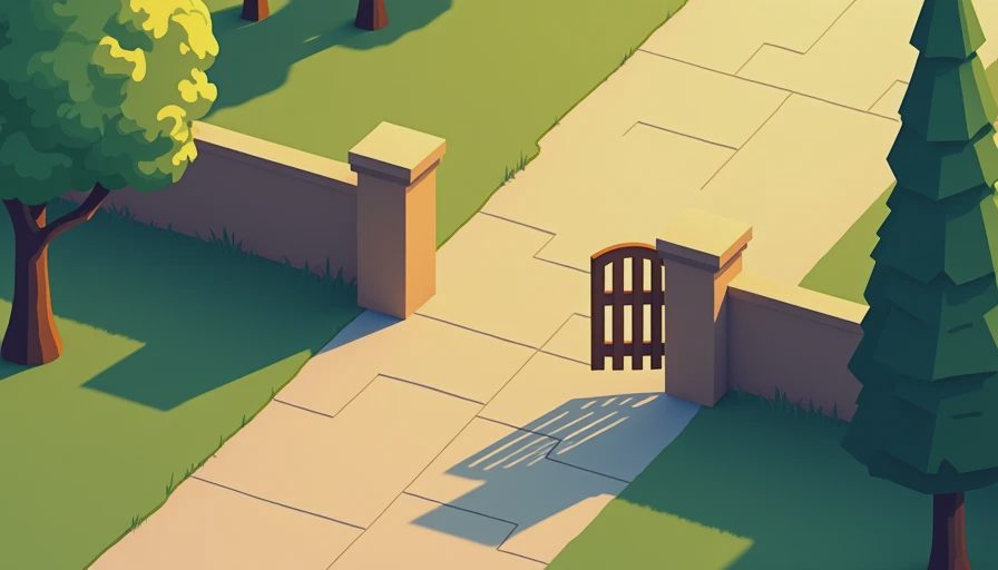 Visual context for open gate